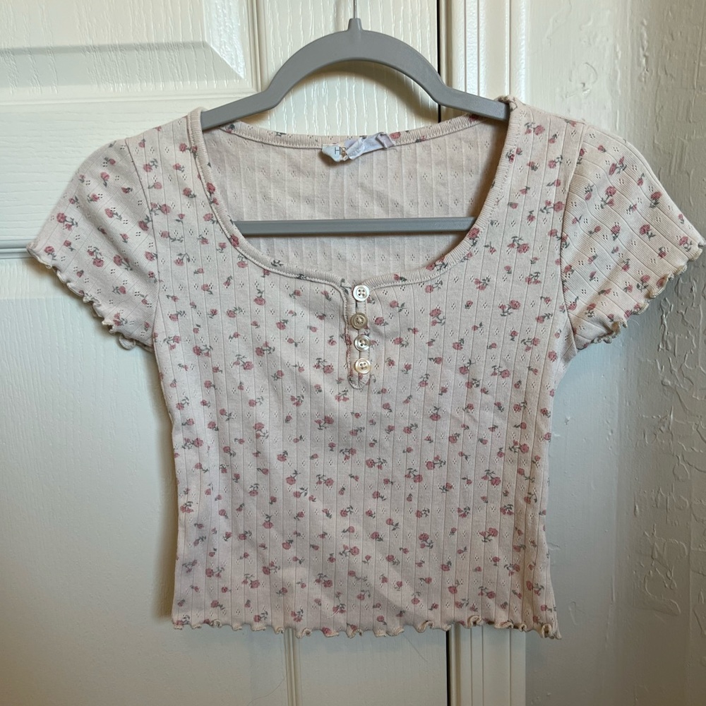Hippie Rose floral vintage tshirt